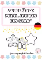 Vorschau - selbst erstellte Cliparts/Grafiken - ALLES ÜBER MICH- ICH BIN EIN STAR (ZURÜCK ZUR SCHULE) - Deckblatt