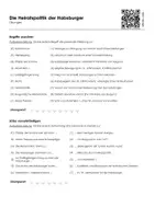 Vorschau - Arbeitsblätter - Die Heiratspolitik der Habsburger - Infotext und Übungen - Seite 1