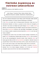 Vorschau - Arbeitsblätter - Tierische Anpassung an extreme Lebensräume | Biologie, 6. Klasse | Unterrichtsreihe "Tierische Anpassungen" - Seite 2