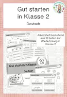 Vorschau - Arbeitsblätter - Gut starten in Klasse 2 - Deutsch (mit Lösungen) - Deckblatt