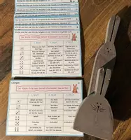 Vorschau - Aufgabenkarten - Ostern - Würfelaufgaben zu Grammatik - Deckblatt