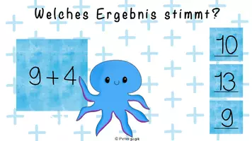 Vorschau - Interaktives Material - Additionen im Zahlenraum 20 mit Überschreitung (Interaktives PDF) - Seite 2