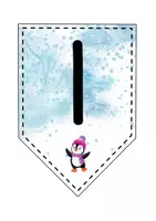 Vorschau - Mal- und Bastelvorlagen - Wimpelkette für die Pinguinklasse - Pinguin Wimpel - Seite 2