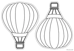 Vorschau - Mal- und Bastelvorlagen - Geburtstagskalender "Heißluftballons" - Seite 2