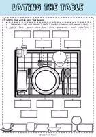 Vorschau - Arbeitsblätter - Laying the table worksheets - Seite 2