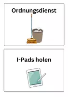 Vorschau - Poster - Unsere Klassendienste I Classroom-Management I Soziales Lernen - Seite 1