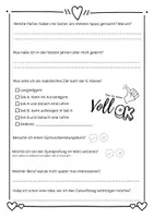 Vorschau - Arbeitsblätter - Reflexion: Neues Schuljahr, Übertritt, Ziele, Mittelstufe, Oberstufe - Seite 1