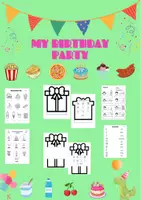Vista previa - Tarjetas / Manipulativos - MY BIRTHDAY (FOOD: He/She likes, He/She doesn’t like) - Portada