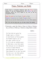 Vorschau - Arbeitsblätter - Präsens, Präteritum, Perfekt, Futur - Zeitformen Klasse 3 / 4 - Seite 1