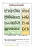 Vorschau - Arbeitsblätter - Geschichten spannend schreiben - Erzählung - Seite 2