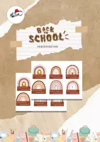 Vorschau - Anderer Materialtyp - Back to school - Begrüßungskarten Feriengrüße Regenbogen - Deckblatt