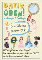 Vorschau - Spiele - Dativ spielerisch üben DIE (Kartenspiel & Brettspiel) - Deckblatt