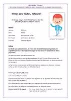 Vorschau - Text - Witziges Theaterstück über die freche Johanna (5 Personen) Theater-Unterricht, AG, Abschiedsfeier, Schulfeier, Deutschunterricht (Grundschule, Sekundarstufe I) - Seite 1