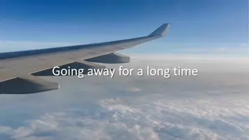 Vorschau - Präsentationen/Tafelbilder - Powerpoint Warm Up (6+): Going away for some time - Deckblatt