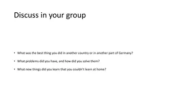Vorschau - Präsentationen/Tafelbilder - Powerpoint Warm Up (6+): Going away for some time - Seite 2