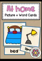 Vorschau - Bildkarten - AT HOME - Picture + Word Cards - Deckblatt