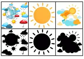 Aperçu - Apprentissages en autonomie - Jeu des ombres météo - Page 3