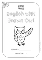 Aperçu - Affichage - Learn English with Brown Owl - English Folder Cover Pages - Page 1