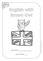 Aperçu - Affichage - Learn English with Brown Owl - English Folder Cover Pages - Page 2