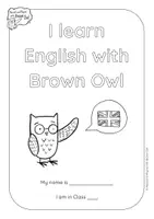 Aperçu - Affichage - Learn English with Brown Owl - English Folder Cover Pages - Page 3