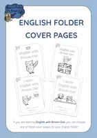 Aperçu - Affichage - Learn English with Brown Owl - English Folder Cover Pages - Page de couverture
