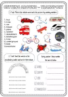 Vorschau - Arbeitsblätter - Holiday Vocabulary: Transport, vehicles - Seite 1