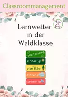 Vorschau - Bildkarten - Lernwetter (Lernampel) für die Waldklasse - Deckblatt