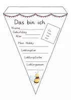 Vorschau - Poster - Das bin Ich Wimpel Bienenklasse - Seite 1