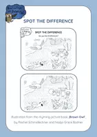 Vorschau - Arbeitsblätter - Brown Owl - SPOT THE DIFFERENCE - Deckblatt