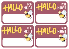 Vorschau - Poster - Namensschild Bienenklasse - Seite 1