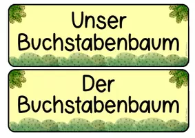 Vorschau - Poster - Bastelvorlage Blätter (Buchstabenbaum) I Anfangsunterricht - Seite 3
