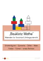 Vorschau - Arbeitsblätter - Bauklotz-Mathe: Vorübungen und Grundkenntnisse für Vorschule und Anfangsunterricht - Deckblatt