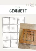 Vorschau - Arbeitsblätter - Geobrett • Blanko-Vorlage 5x5 - Deckblatt