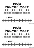 Vorschau - Arbeitsblätter - Mein Muster-Heft: Muster zeichnen, Muster fortsetzen - Seite 1