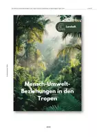 Vorschau - Arbeitsblätter - Lernheft: Nutzungspotenzial der Tropen und Subtropen - Seite 1
