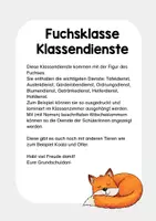 Vorschau - Poster - Fuchs Klassendienste Fuchsklasse - Seite 1