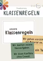 Vorschau - Anderer Materialtyp - Klassenregeln - Farbkreis/bunt - Deckblatt