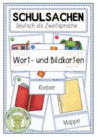 Vorschau - Fördermaterial/Inklusion - SCHULSACHEN Wort- und Bildkarten - Deckblatt