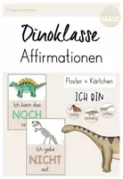 Vorschau - Poster - Dinoklasse: Affirmationen (Growth Mindset) - Deckblatt