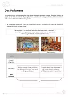Vorschau - Arbeitsblätter - Schweizer Demokratie: Das Parlament (Nationalrat, Ständerat), inkl. Lösungen - Seite 1