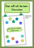 Vorschau - Mal- und Bastelvorlagen - BACK TO SCHOOL - Vorstellungen - neues Schuljahr - Deckblatt