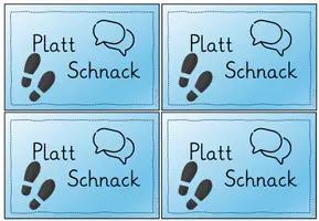 Vorschau - Anderer Materialtyp - Platt-Schnack - Dialoge führen - Niederdeutsch (walk+talk Methode) - Seite 1