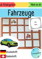 Vorschau - Spiele - Merk es dir: Fahrzeuge - Deckblatt