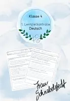 Vorschau - Test - Lernzielkontrolle Sprache untersuchen (Wortarten, Satzarten, Vergangenheit, Satzaussage/ Satzgegenstand) - Deckblatt