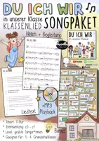 Vorschau - Arbeitsblätter - „Du Ich Wir (in unserer Klasse)" 🎶🏫 MaterialPAKET - Doodleteacher & Minimusiker / Klassenlied - Seite 1