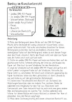 Vorschau - Stundenentwürfe - Banksy Kunstprojekt, Künstler Banksy, Banksy im Kunstunterricht - Seite 1