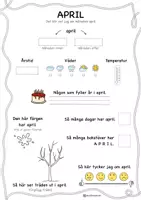förhandsvisning - April – Berätta och färglägg - sida 3