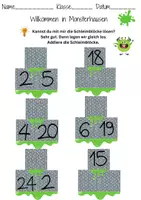 Vorschau - Arbeitsblätter - Mathe-Monster: Rechnen lernen 1. & 2. Klasse - Seite 1