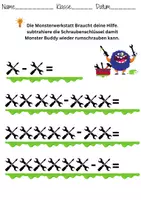 Vorschau - Arbeitsblätter - Mathe-Monster: Rechnen lernen 1. & 2. Klasse - Seite 3