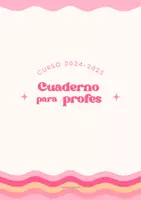 Vista previa - Para docentes: organización, planificación y formación - Cuaderno profes 2024-2025 (imprimible) - Portada